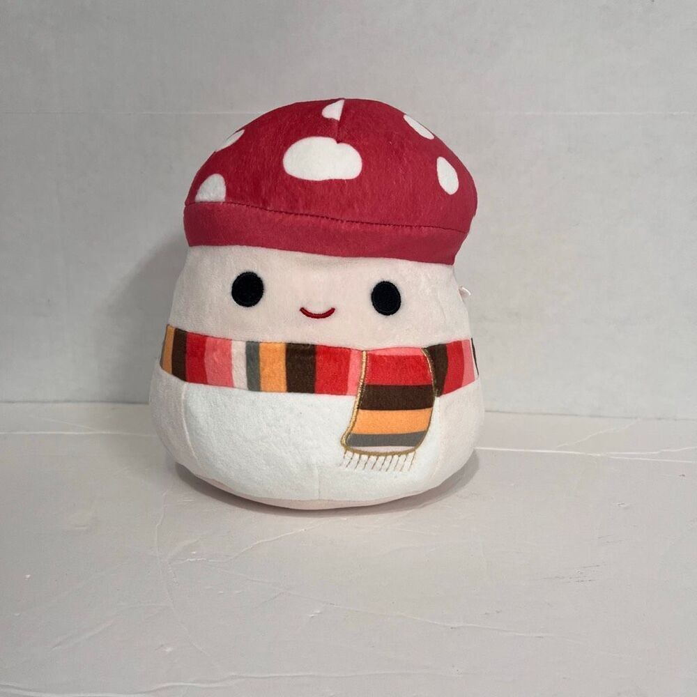 Squishmallows Malcom The Mushroom With Harvest Scarf   8”